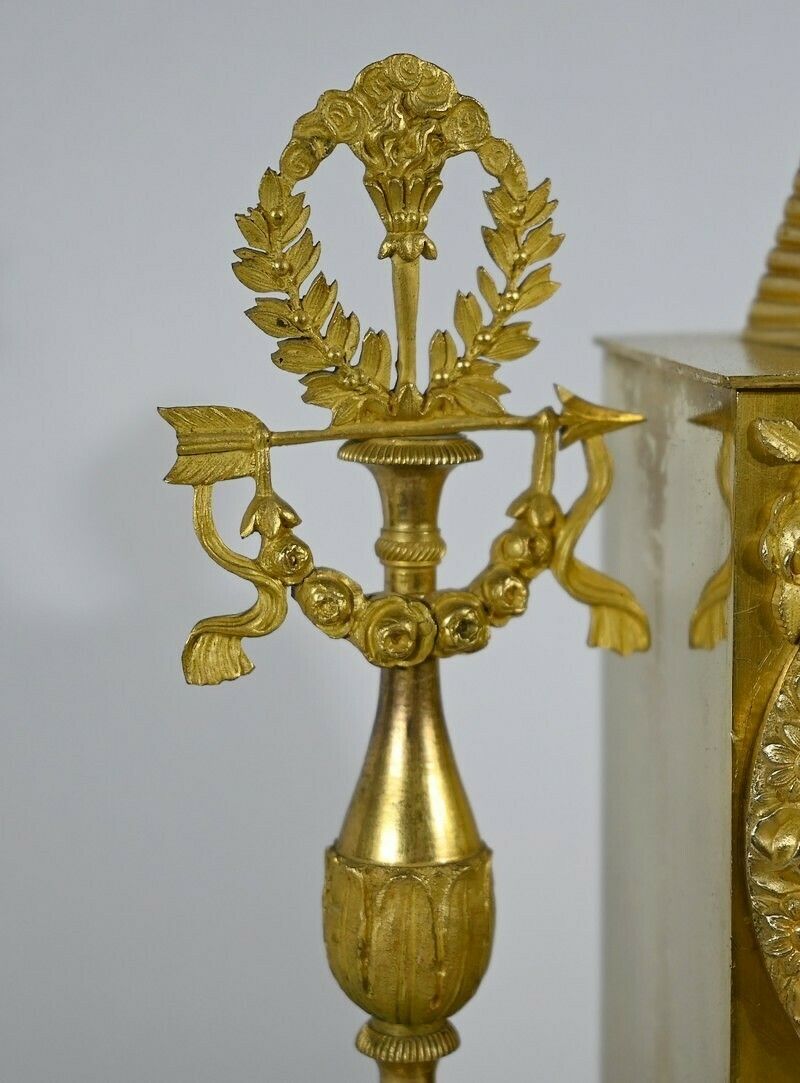 photo for sale Gilt Bronze Clock   Early 19th Century