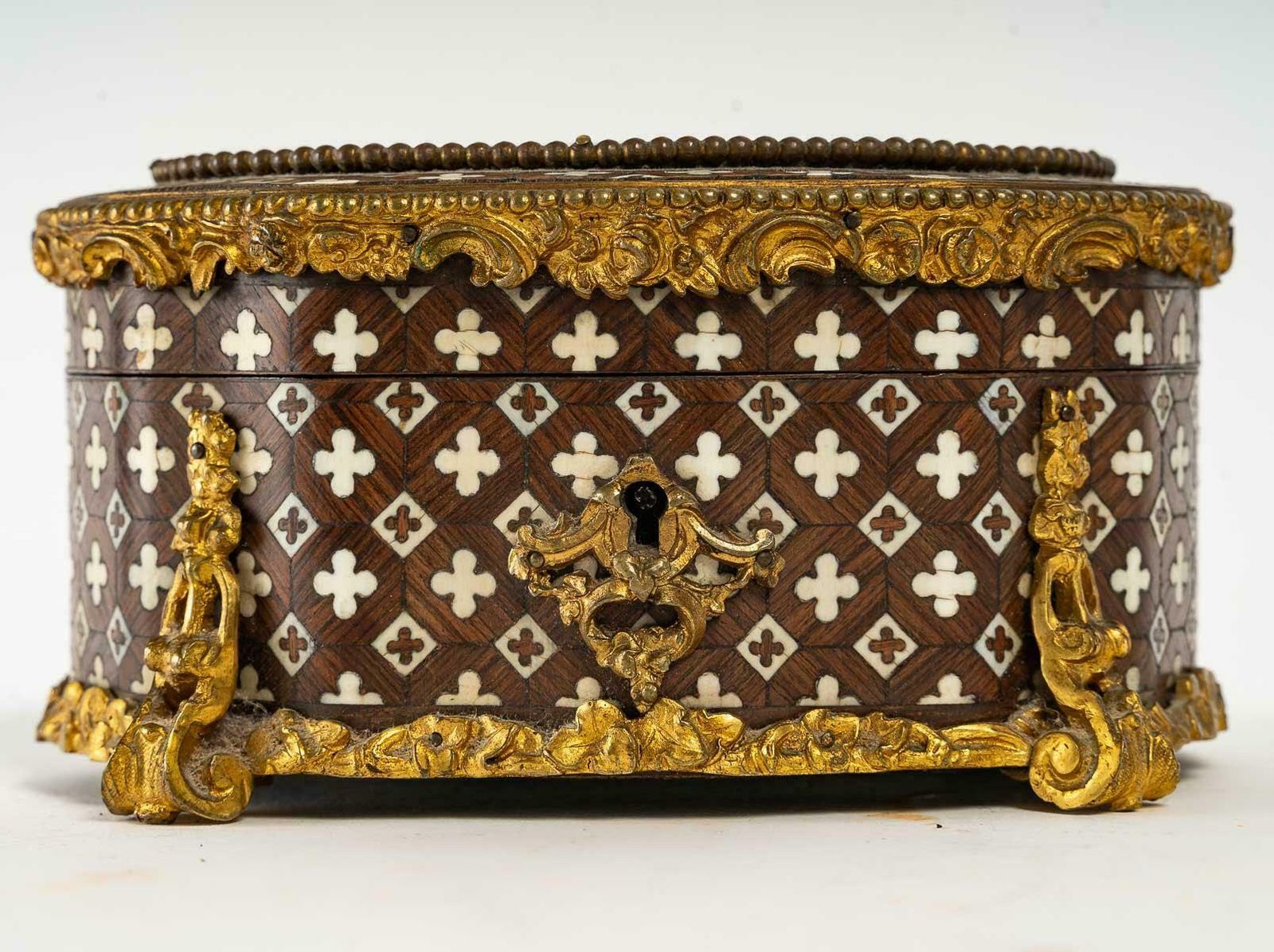 Jewelry Box In Marquetry Of The 19th Century photo 2799.92