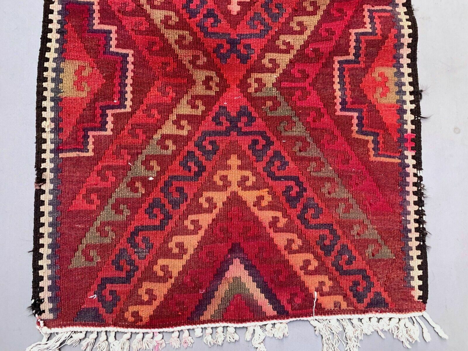 Old Turkish Kilim Runner 480x95 Cm, Vintage Kelim Rug, Long And Narrow photo 765.0