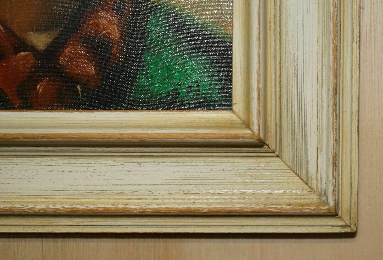 Antique Signed Janson Belgium Oil On Canvas Painting Of Young Boy Smoking photo 750.0