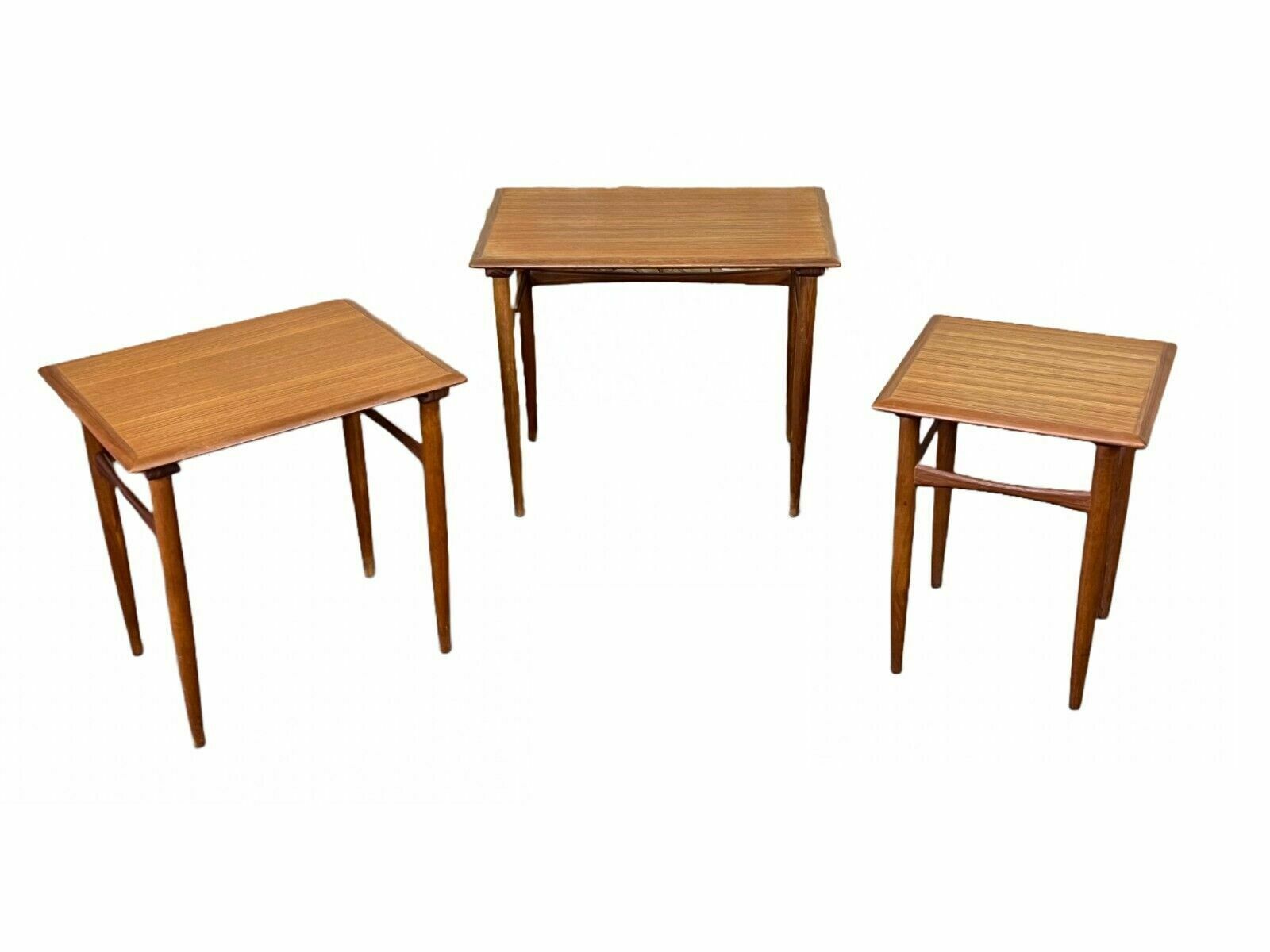 60s 70s Teak Nesting Tables Kai Kristiansen Skovmand & Andersen Design
