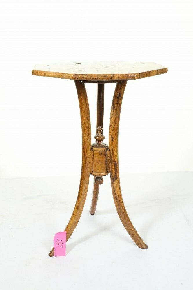 Victorian Occasional Table Olive Wood Side Spiral Leg photo Furniture