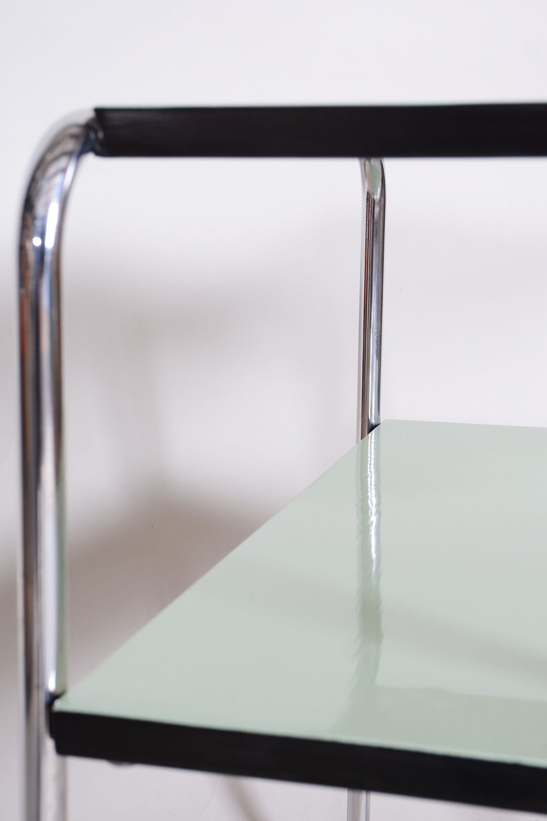 Restored Artdeco Side Table, Marcel Breuer, Thonet, Chrome Steel, Germany, 1930s photo vintage