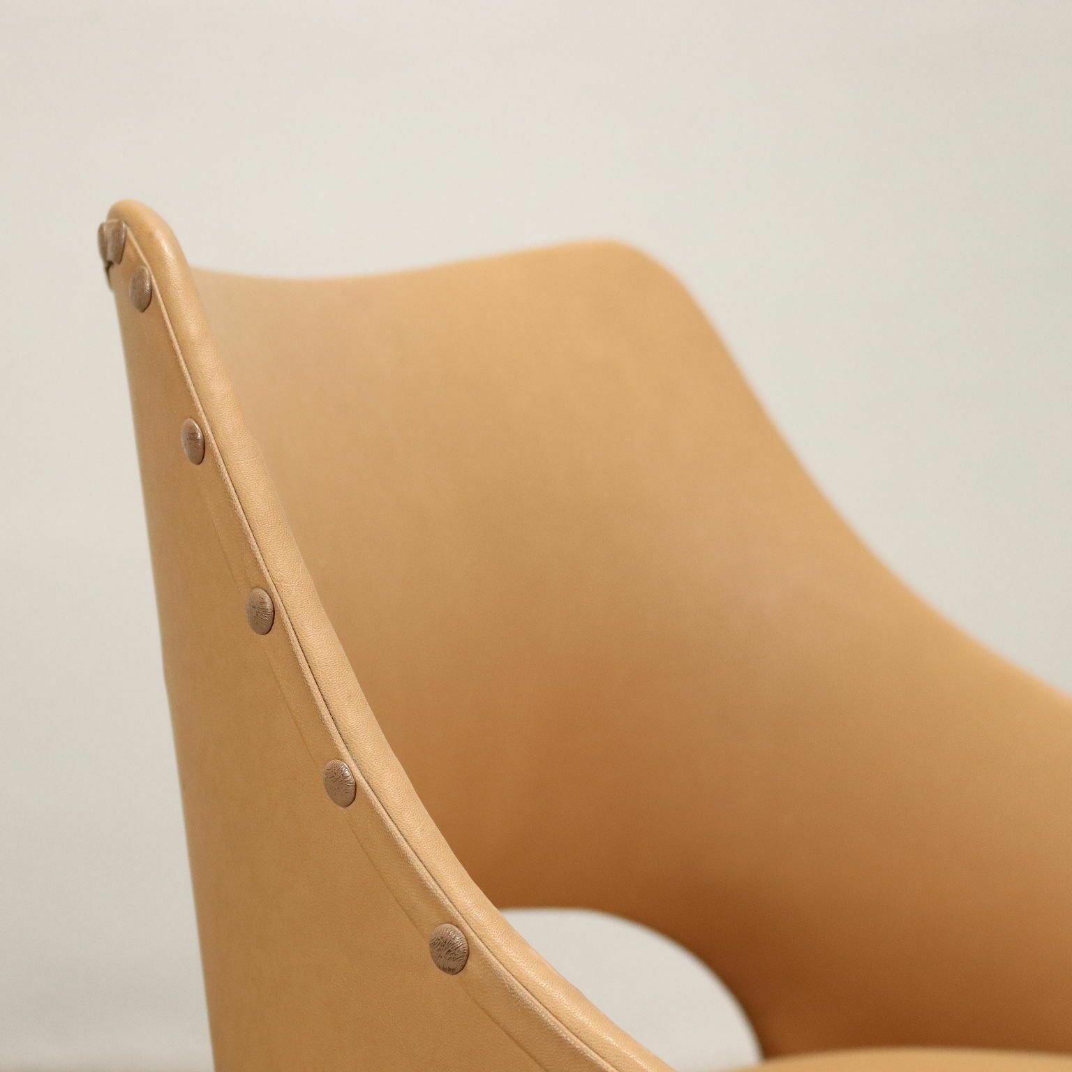Pair Of Armchairs Wood Italy 1950s 1960s photo for sale