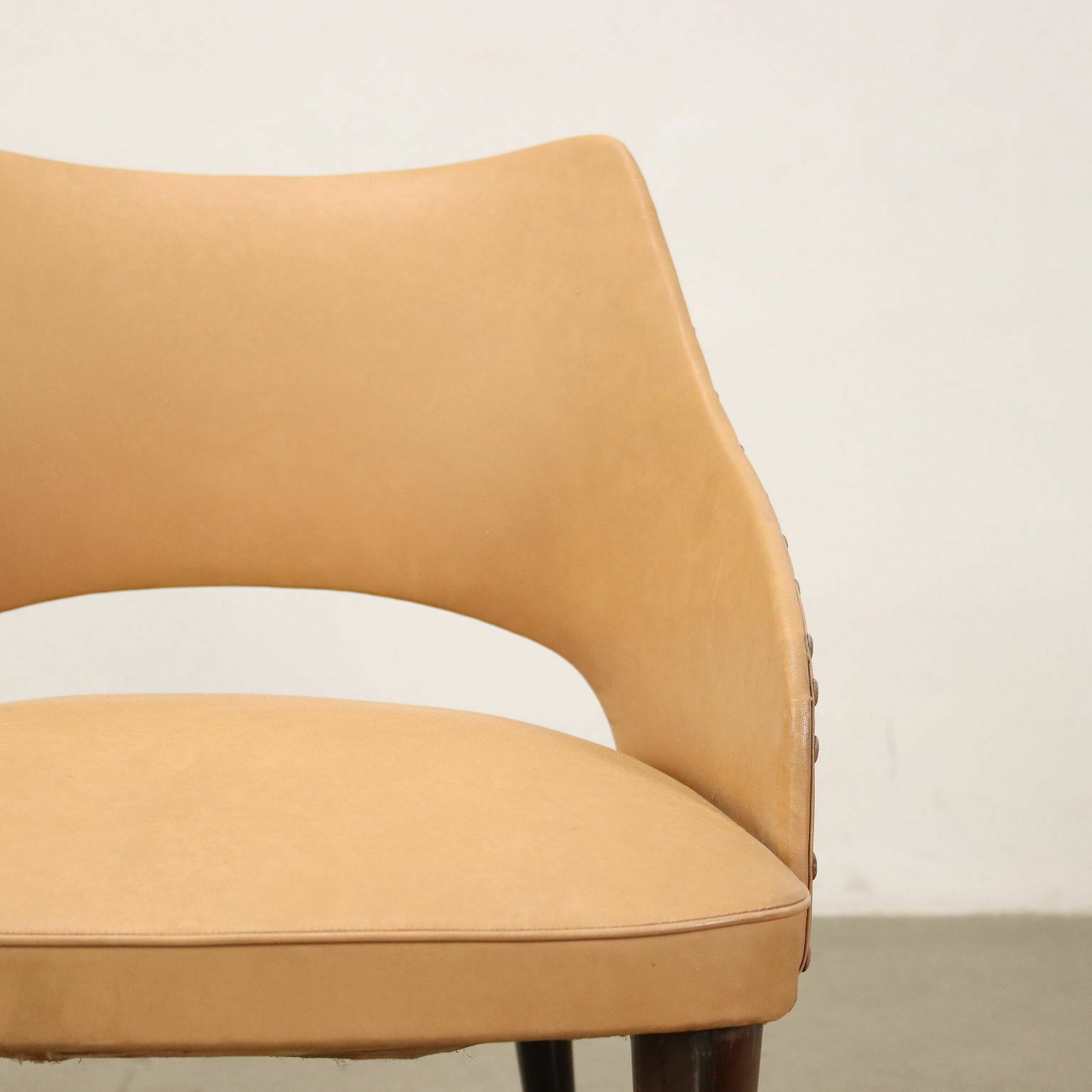 Pair Of Armchairs Wood Italy 1950s 1960s photo Furniture