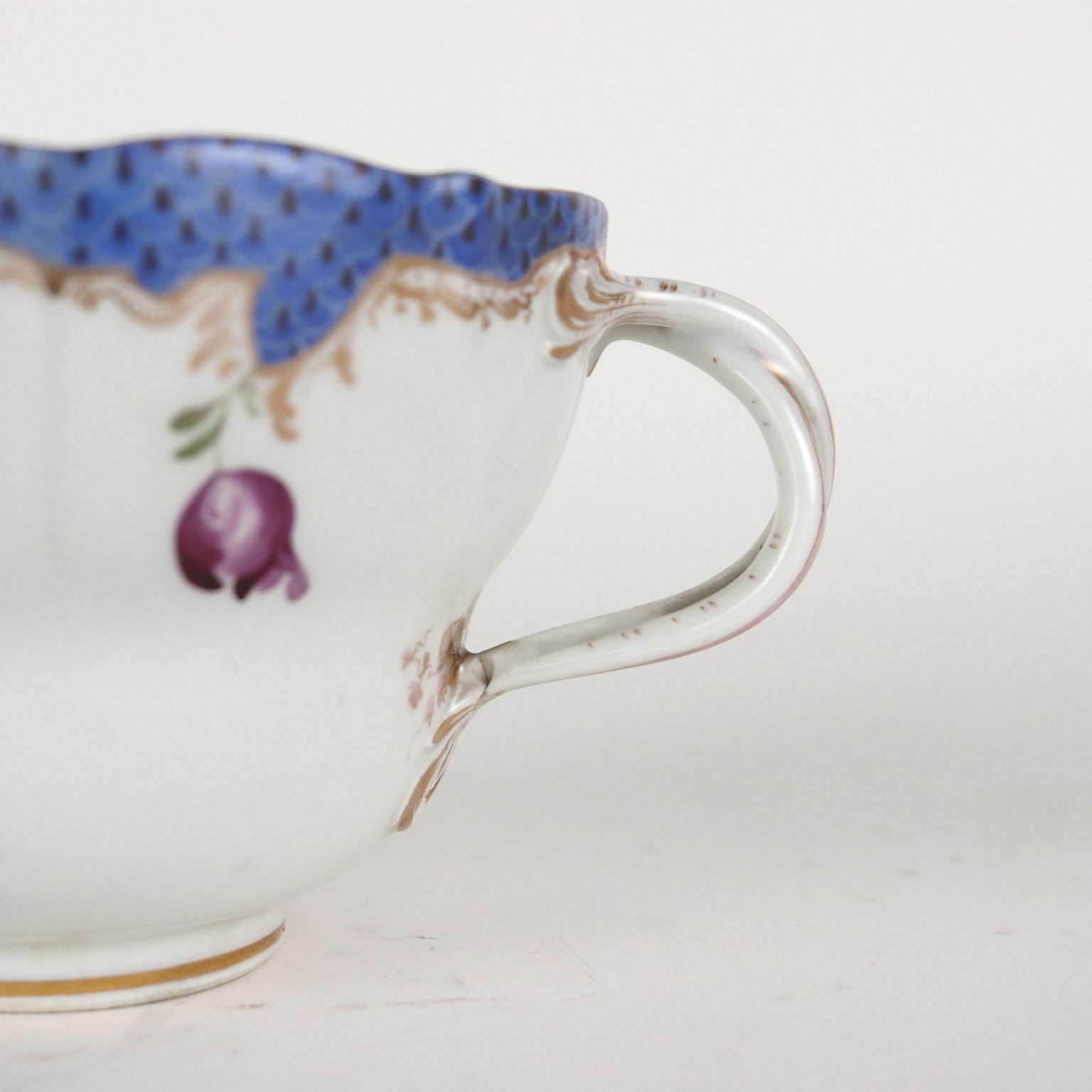 Ancient Cup Meissen Porcelain Germany '700 Saucer Ancient Ceramic photo Home Decor