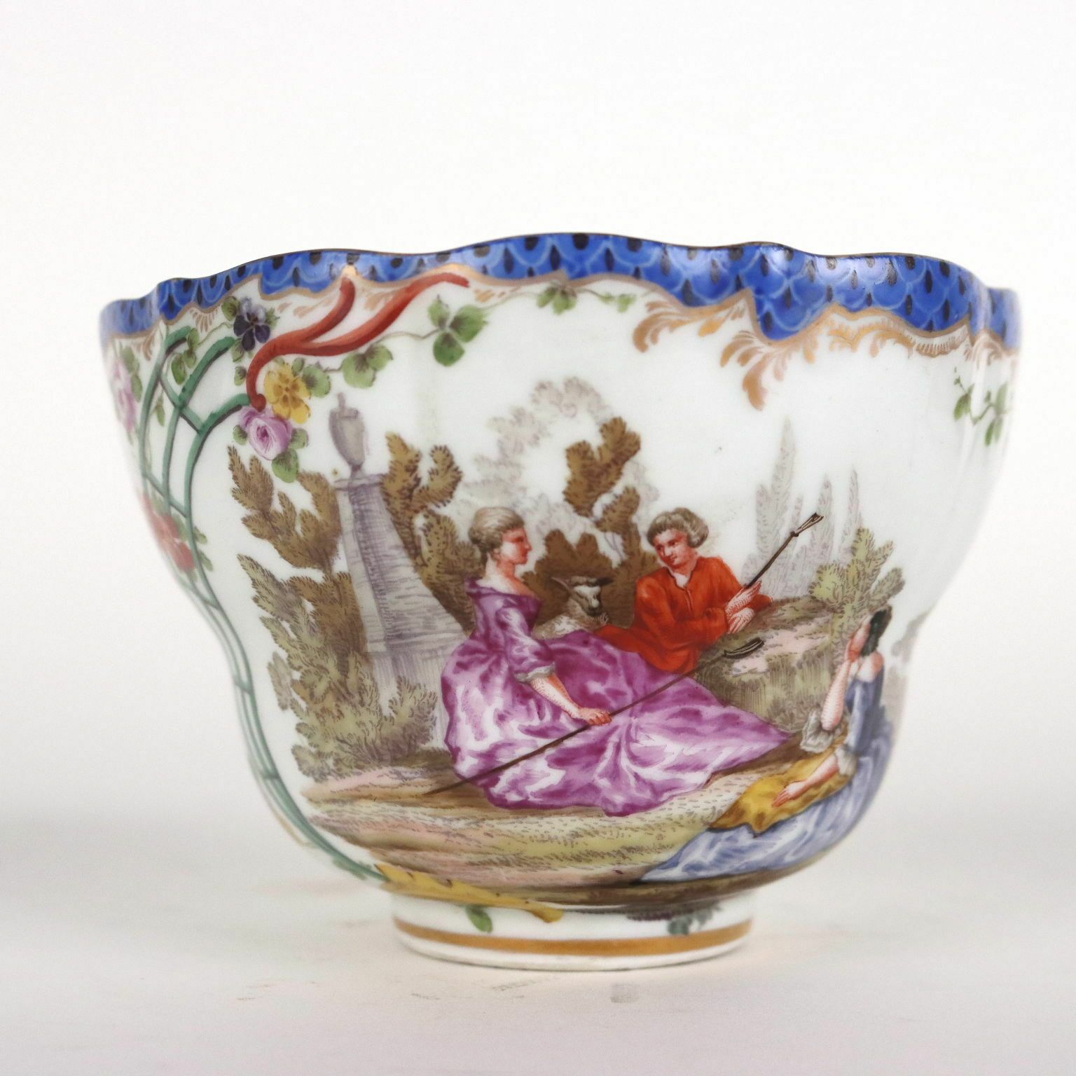 Ancient Cup Meissen Porcelain Germany '700 Saucer Ancient Ceramic photo 1770.0