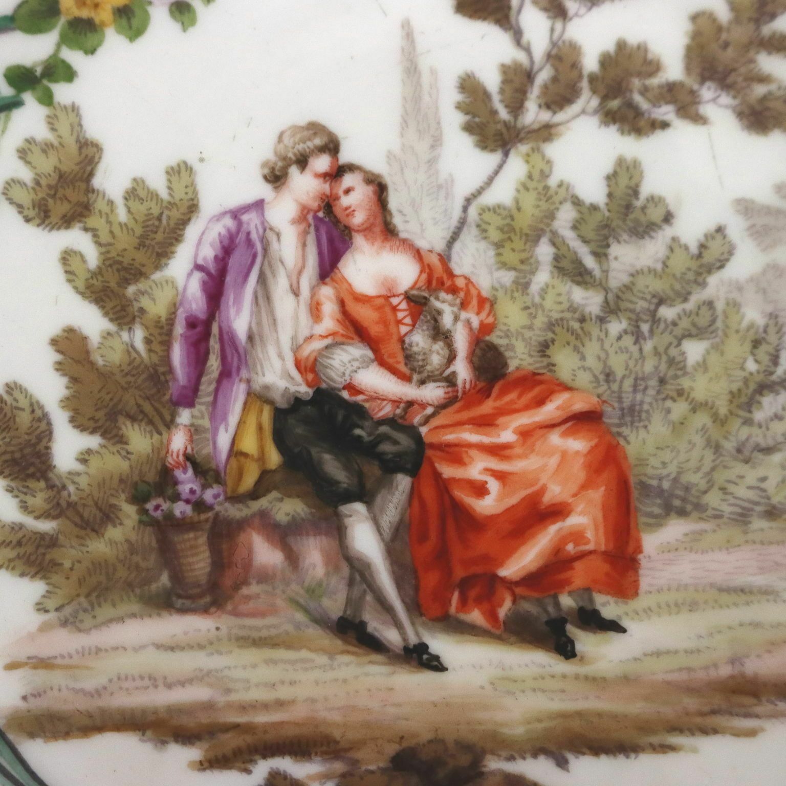 Home Decor Ancient Cup Meissen Porcelain Germany '700 Saucer Ancient Ceramic photo