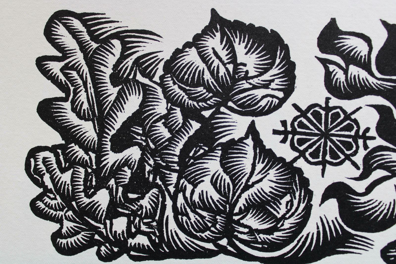 Dainis Rozkalns Midsummer Greetings. Nr. 2.1984. Paper, Linocut photo furniture