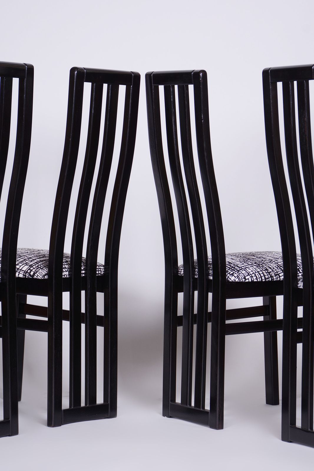 Set Of Six Mid Century Beech Chairs Made By Thon, Restored, Czechia, 1970s photo Furniture