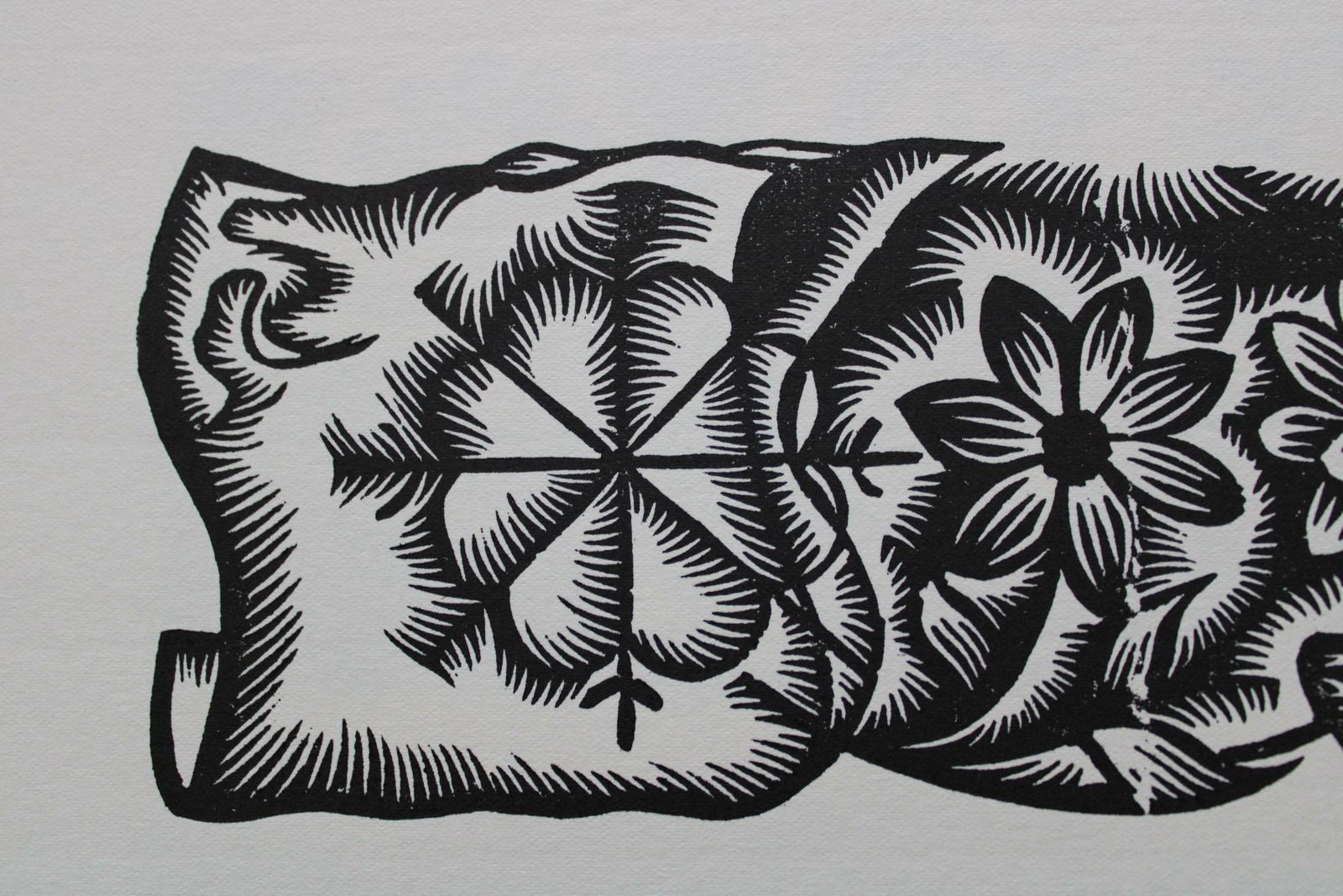 Dainis Rozkalns Sunday Herdsman. 1979. Paper, Linocut, photo for sale