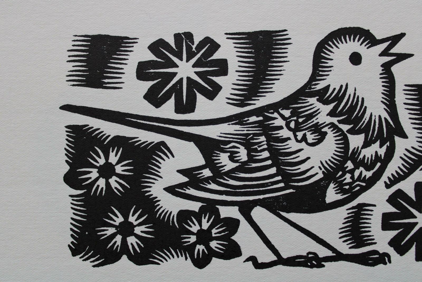 Dainis Rozkalns Herdsman Meet. 1979. Paper, Linocut, photo for sale