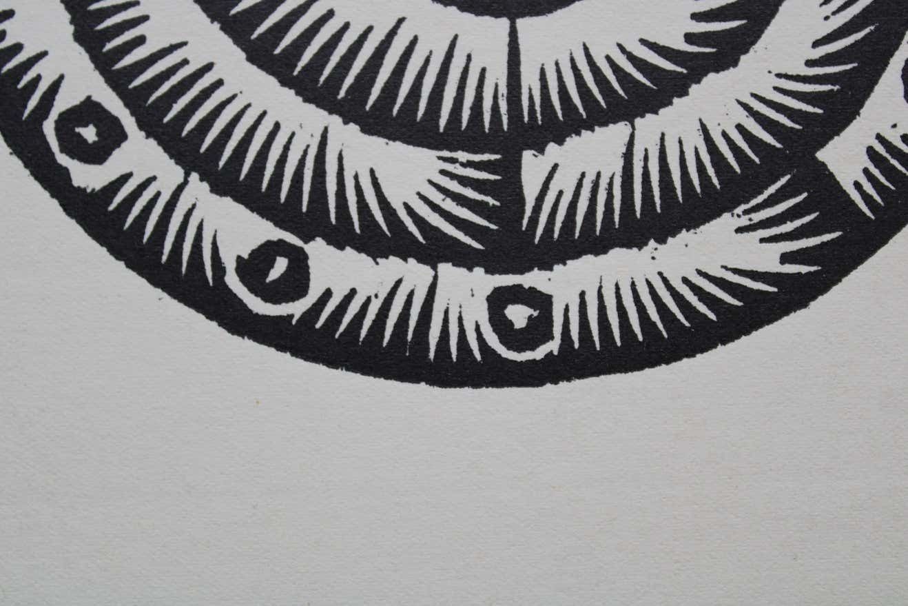 Dainis Rozkalns Sword And A Shield. Paper, Linocut, photo furniture