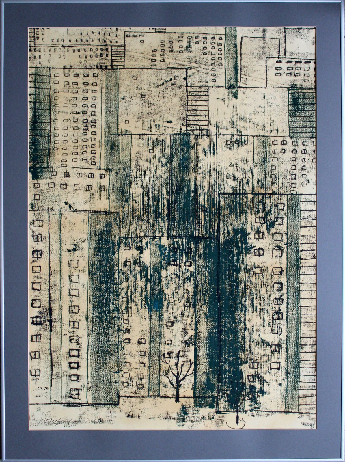Sigita Daugule Houses. 2001. Oil On Canvas 2001 photo furniture