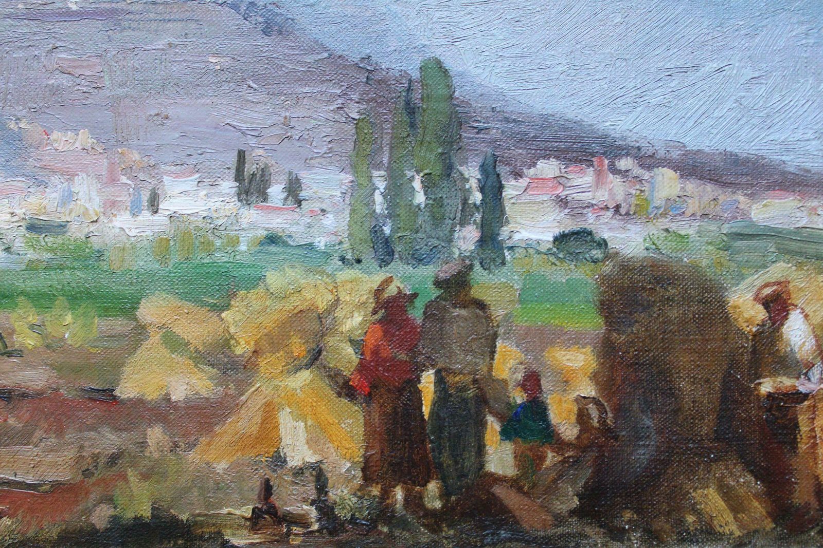 Julijs Vilumainis Landscape With Mountains, South Of France. Oil On Cardboard On Canvas, photo furniture