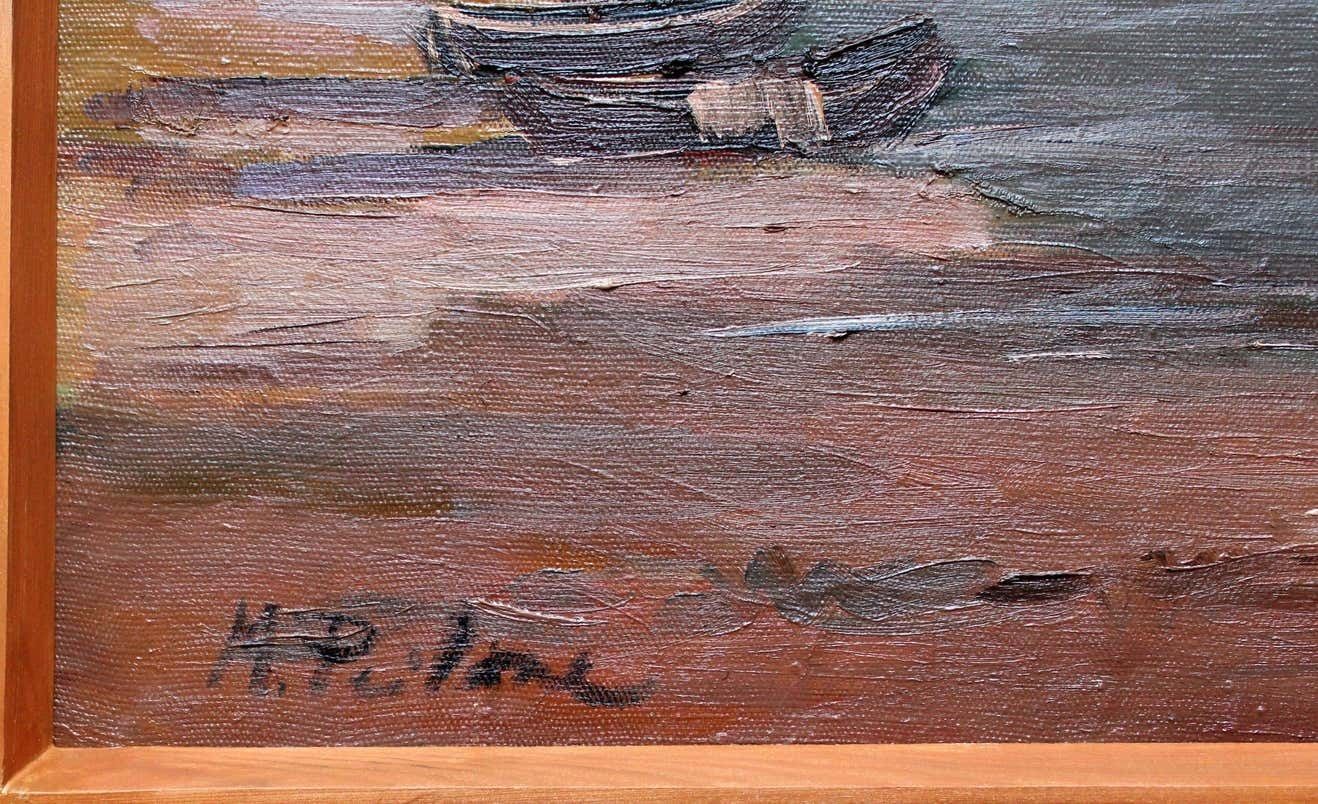 Marianna Peilane Sea. Oil On Canvas And Cardboard, photo for sale