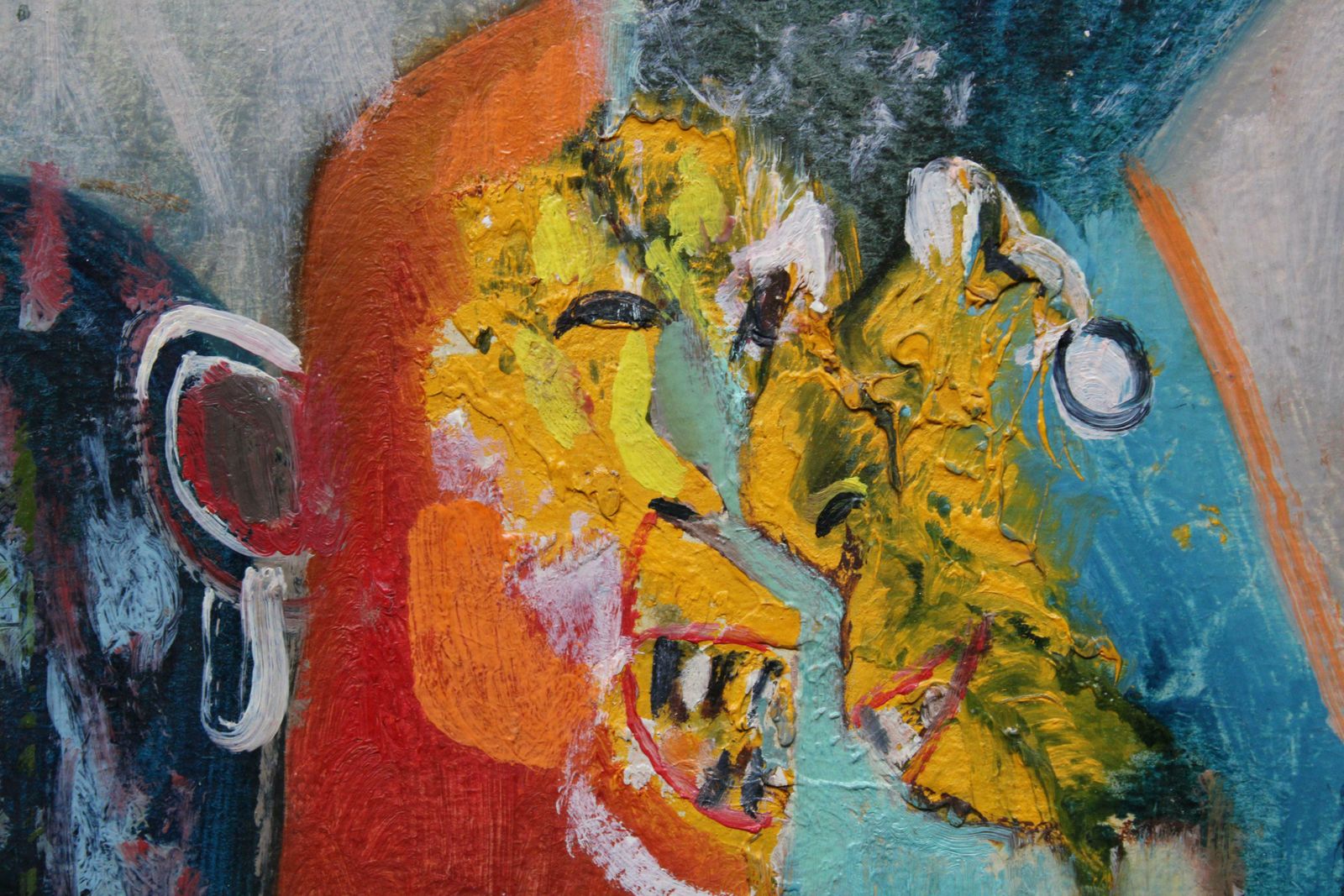 Uldis Krauze Two Friends 1991, Cardboard, Oil photo furniture