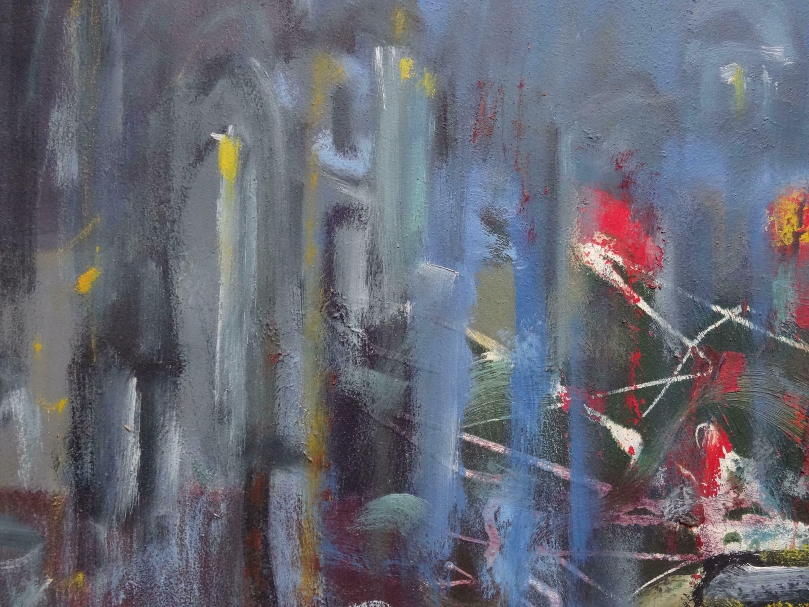 Uldis Krauze Night City. Oil On Cardboard, photo vinterior