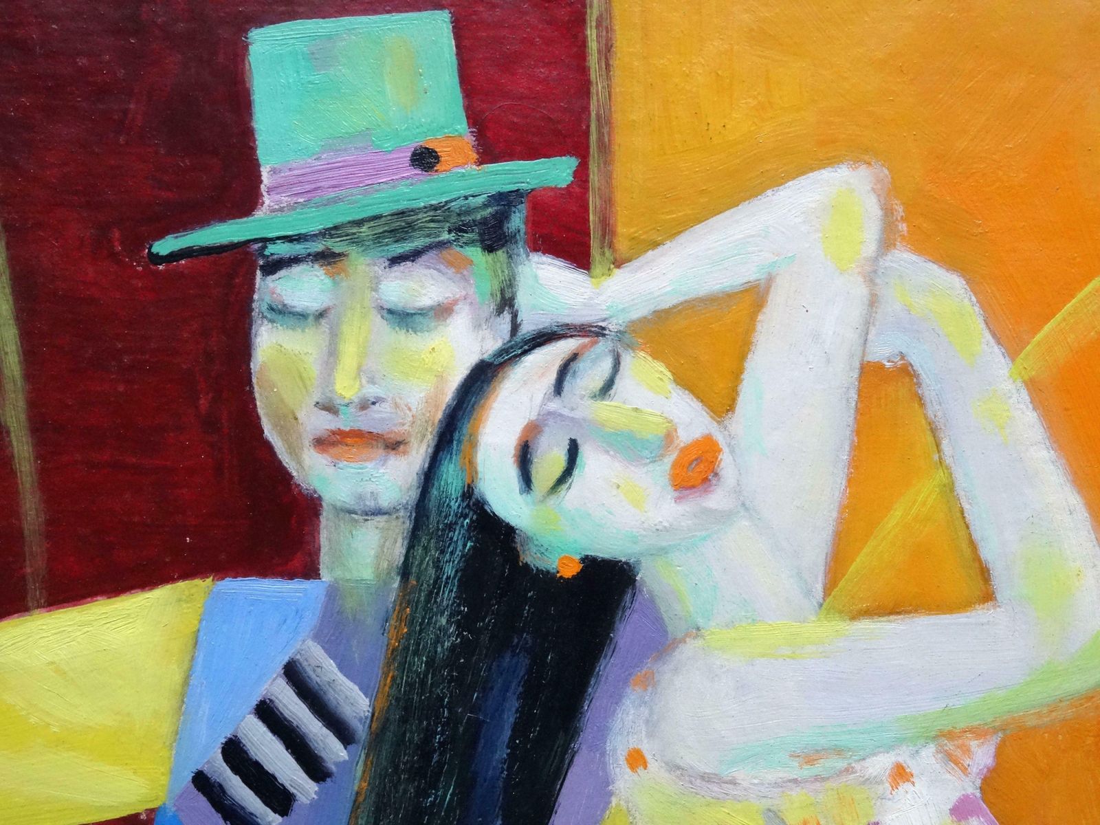 Uldis Krauze Carnival. Oil On Cardboard, photo furniture