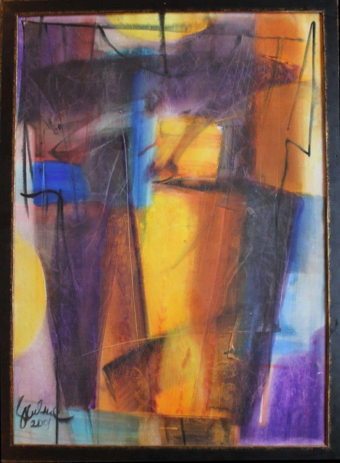 Dzemma Skulme 2001. Paper, Watercolour, photo Art