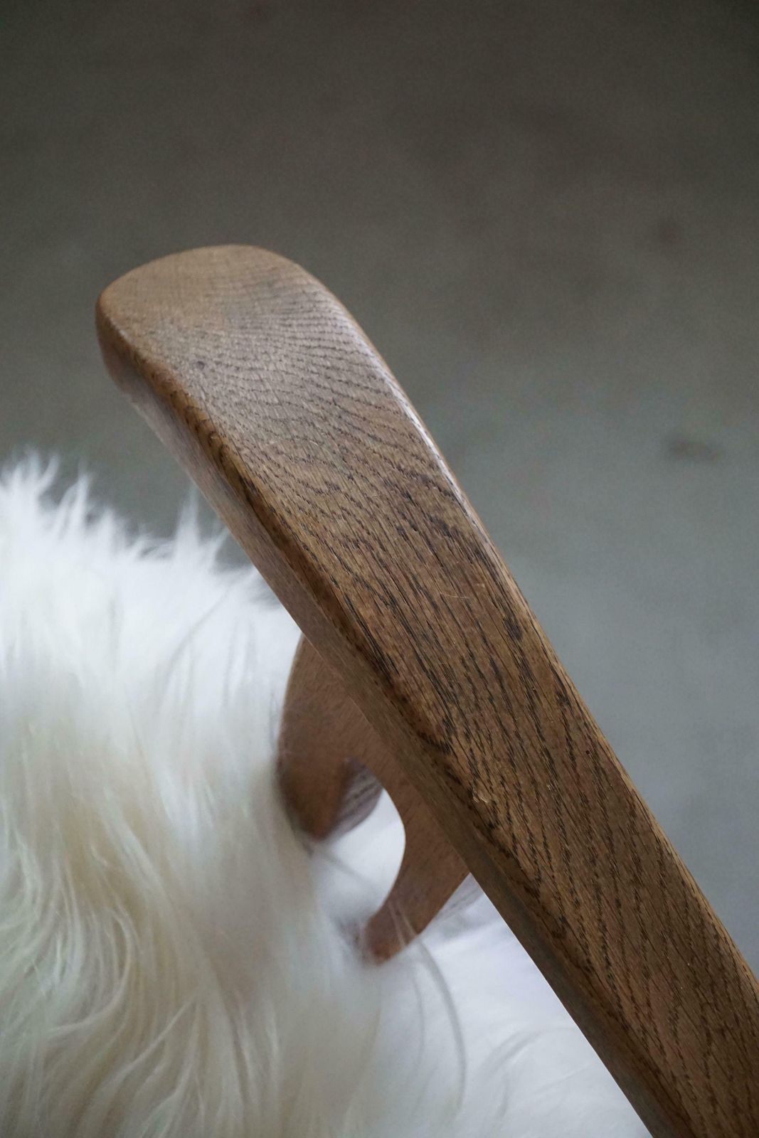 photo buy Henning Kjærnulf, Armchair Reupholstered In Longhaired Icelandic Sheepskin, 1950
