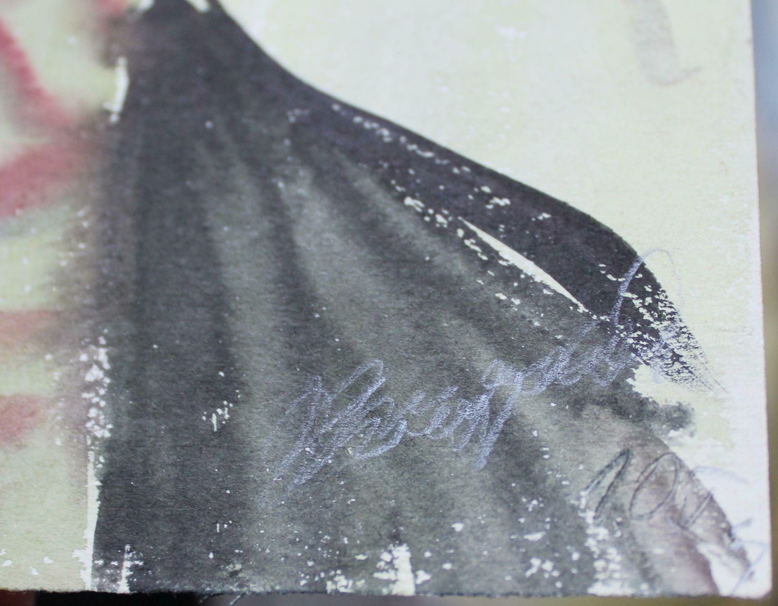 Dzidra Ezergaile Portrait. 1961. Watercolour On Paper photo furniture