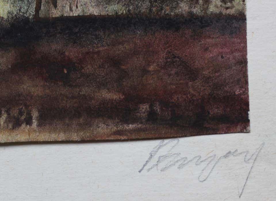 Dzidra Ezergaile Ship. 1964. Watercolour On Paper photo Art