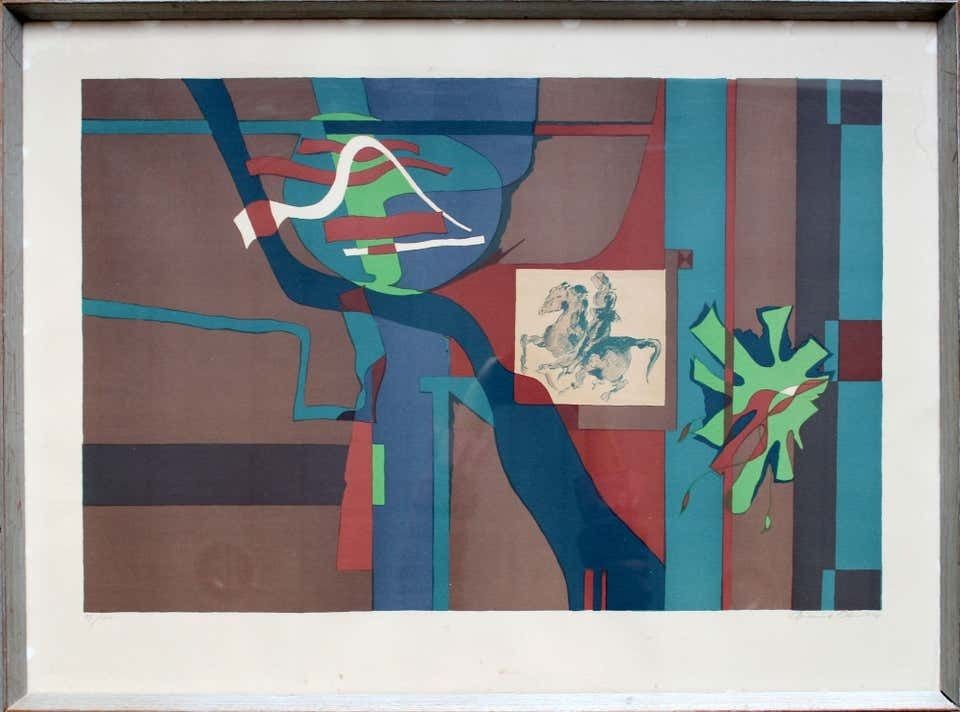 Gudmund Olsen 23/100, 1974. Paper, Lithograph photo furniture