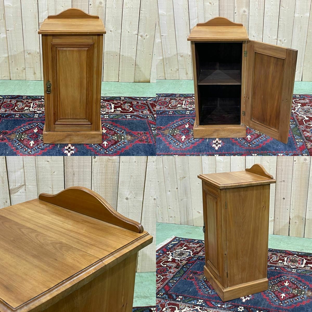 English Satin Wood Bedside Table From The 1930s photo furniture