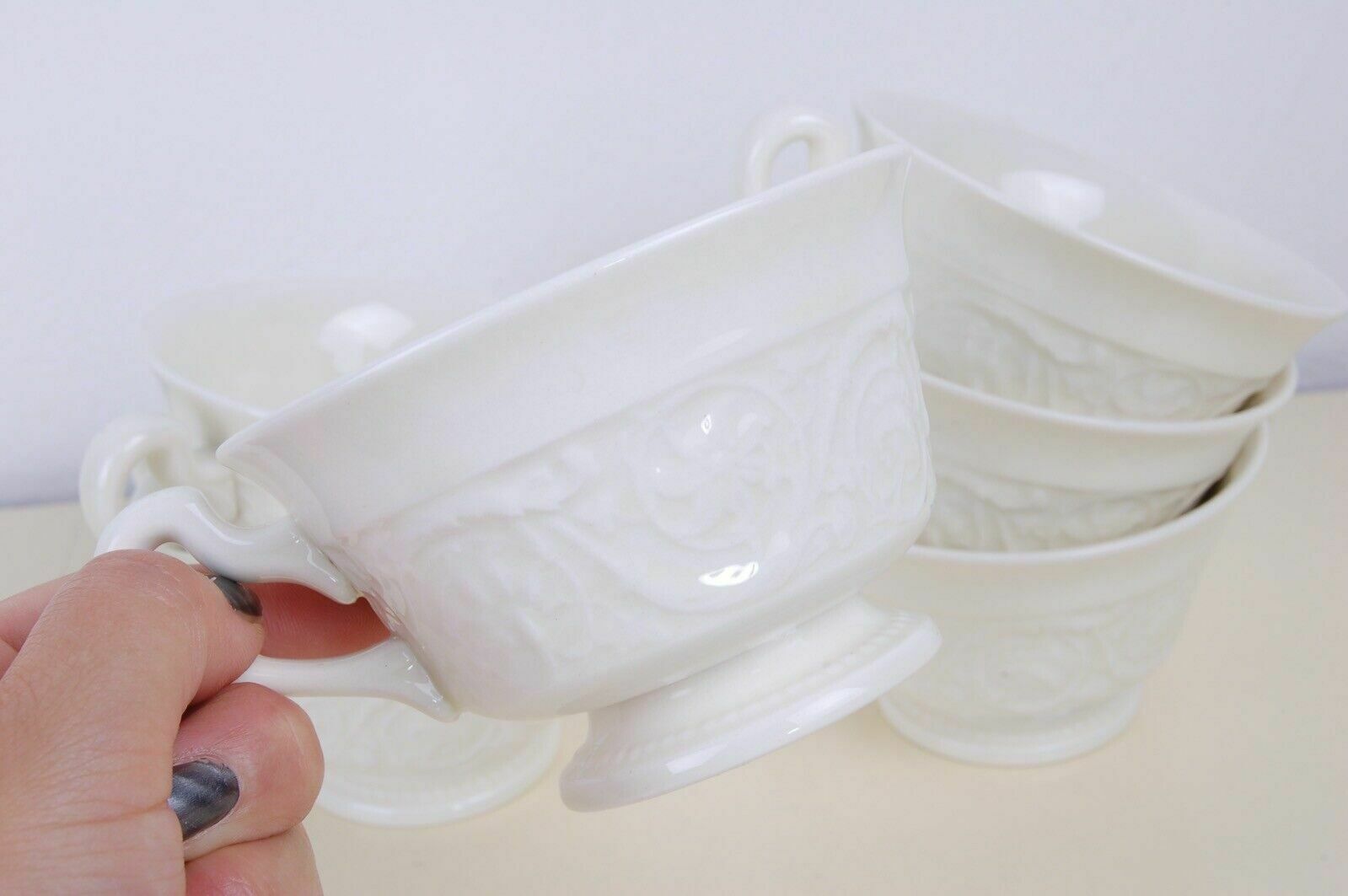200.0 Tea Coffee Cup Service For 6 People Wedgwood Etruria Barlaston Patrician Ceramic photo