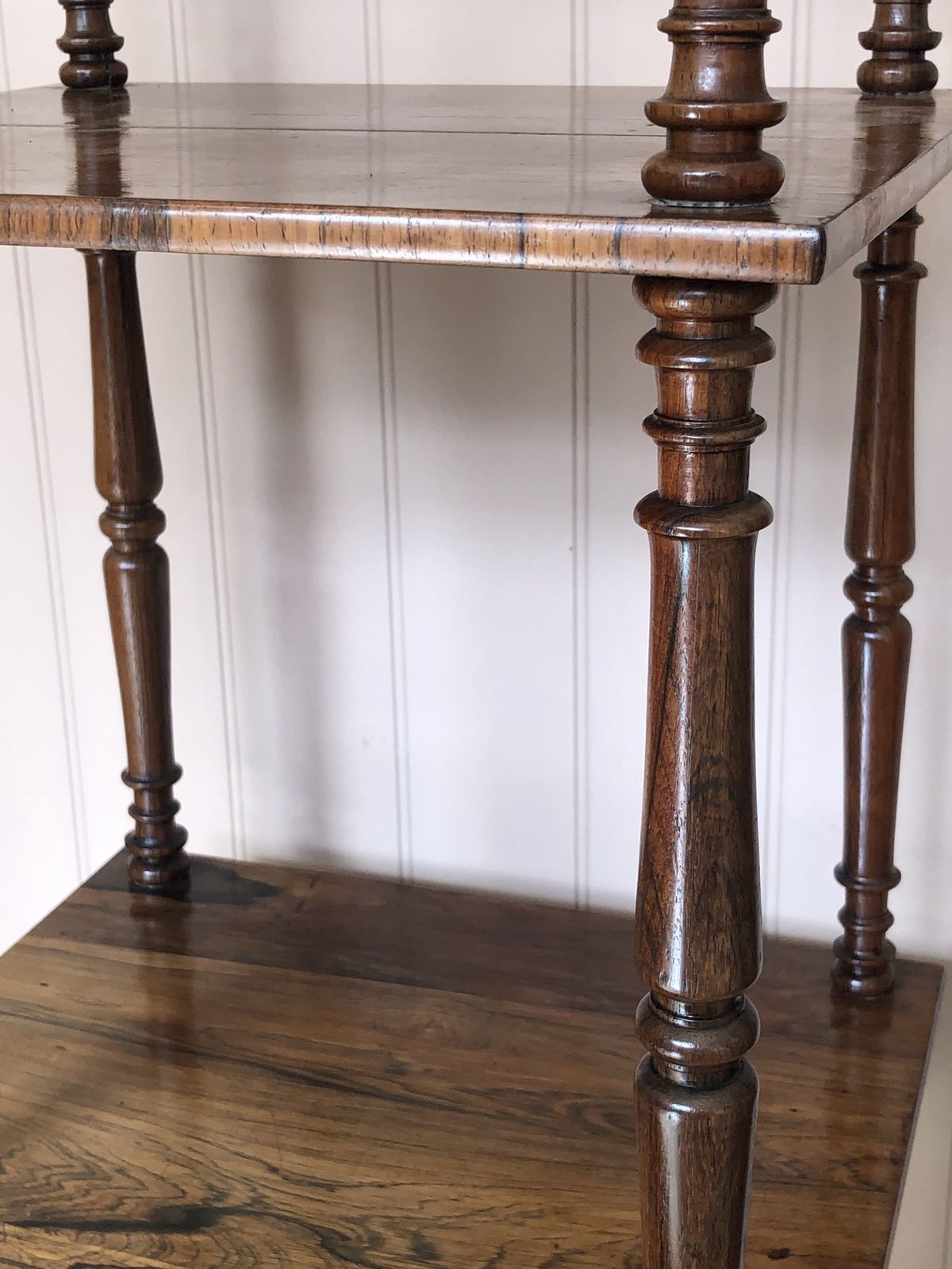 Antique Rosewood Three Tier What Not photo vinterior