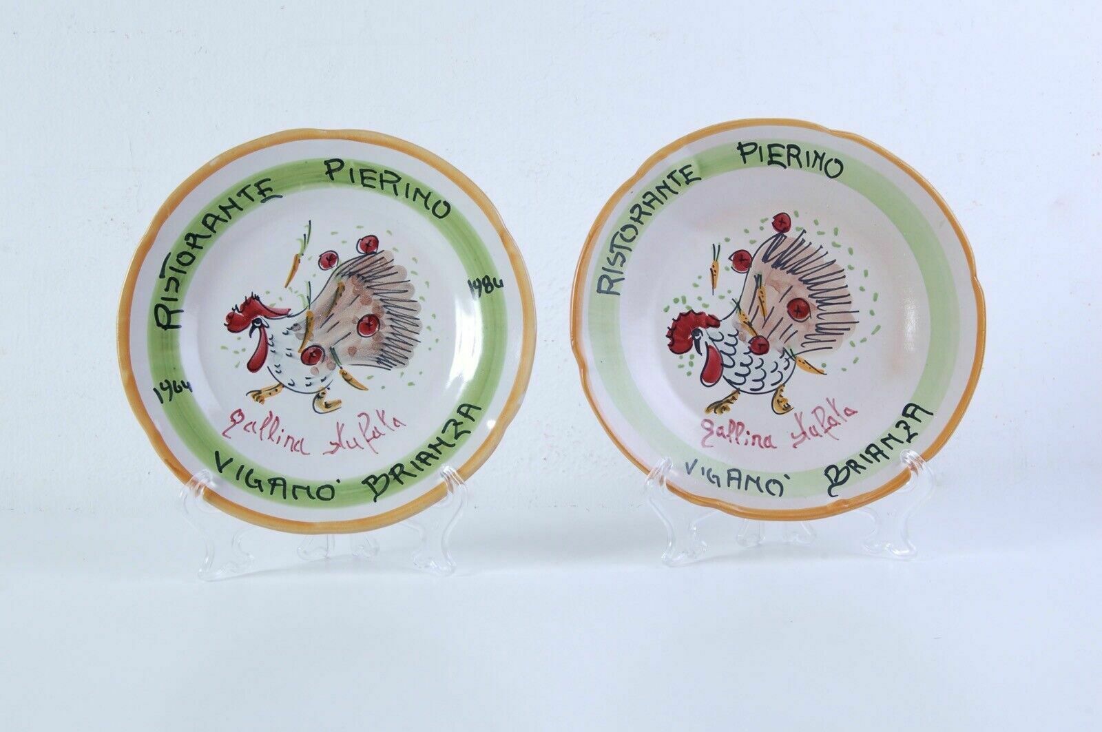 Lot Of 15 Plates Of Good Memory Ceramiche Solimene Ventennale 1964 1984 photo for sale