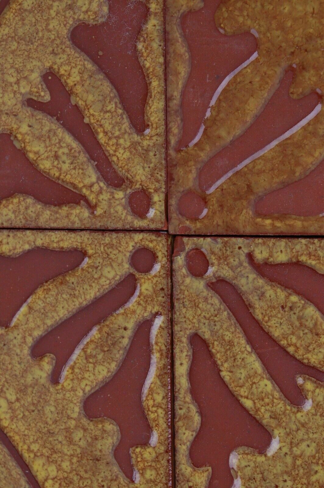 29 Vintage Cavallini Tiles, Ocher And Brick. photo buy