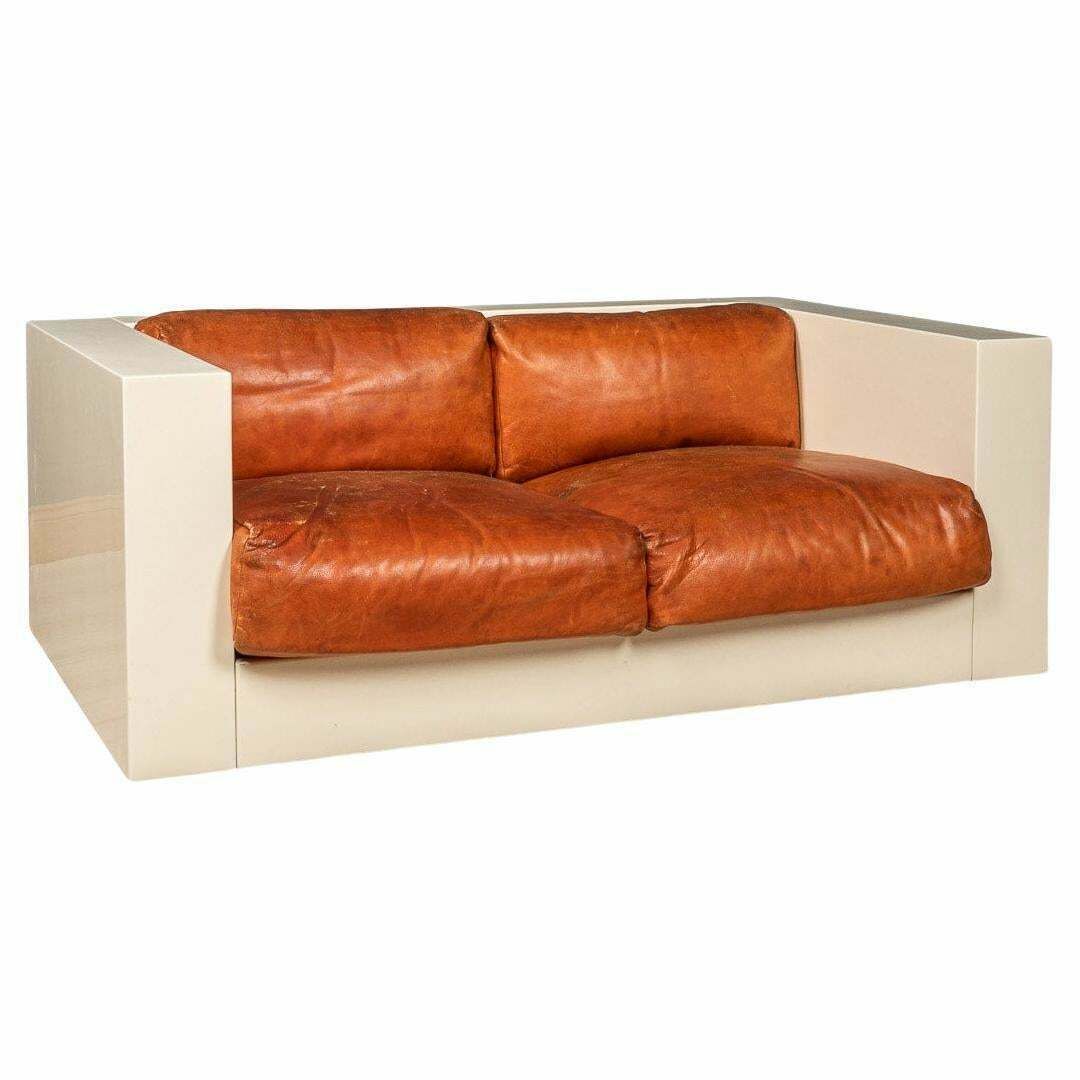 20th Century Two Seater Sofa By Lella And Massimo Vignelli For Poltronova