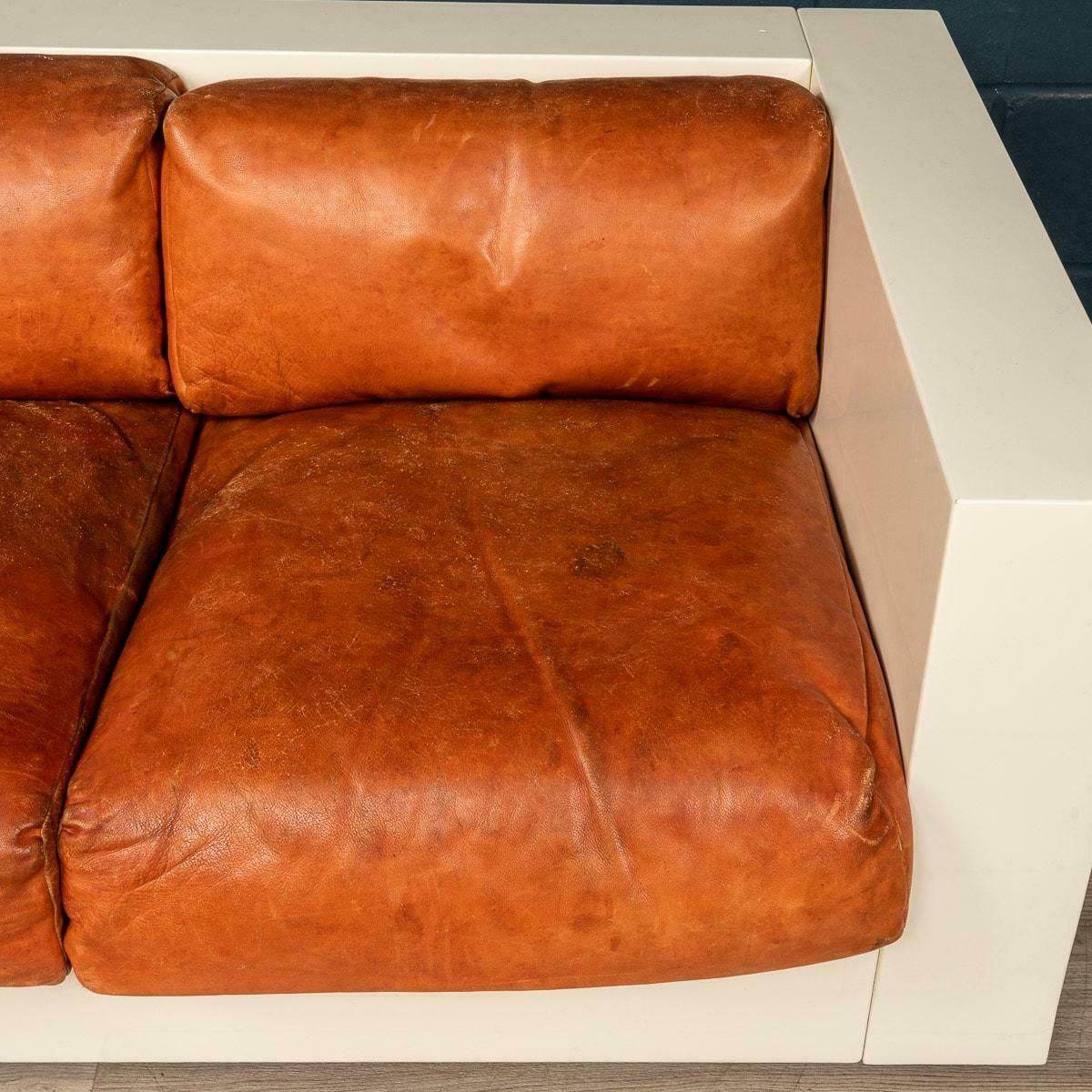 Furniture 20th Century Two Seater Sofa By Lella And Massimo Vignelli For Poltronova photo