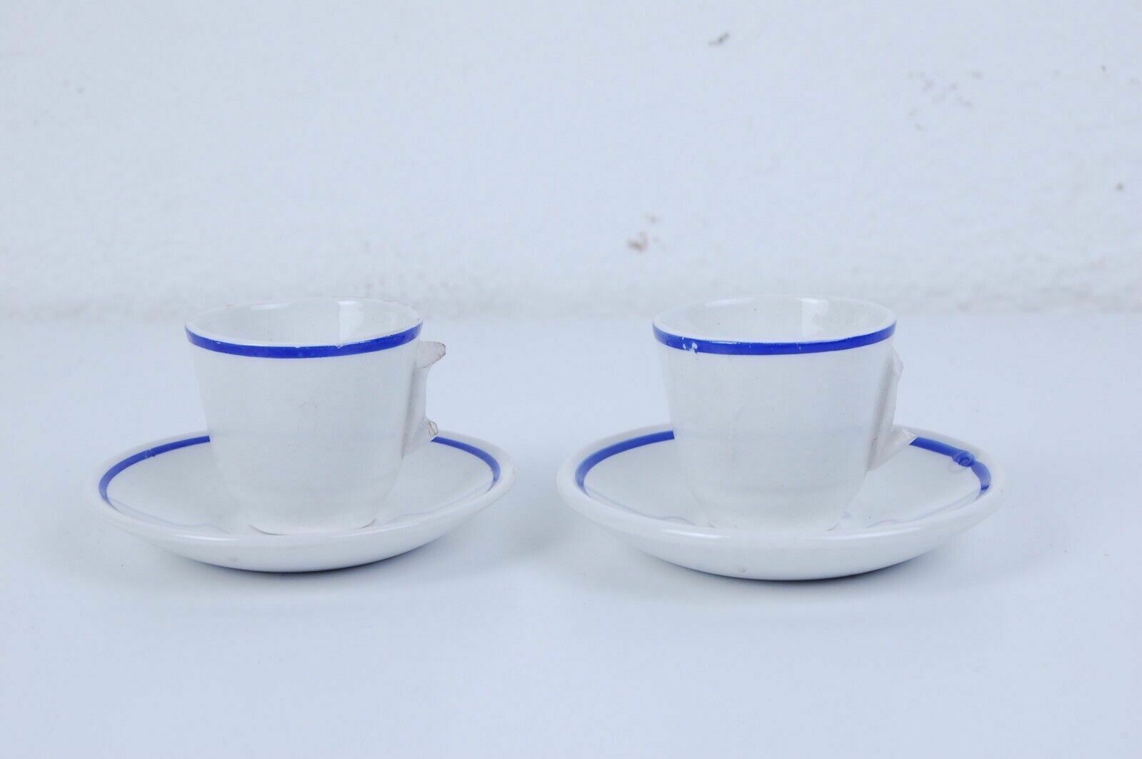 Mini Coffee And Tea Service For Toy Dolls From The Laveno Ceramic Collection photo for sale