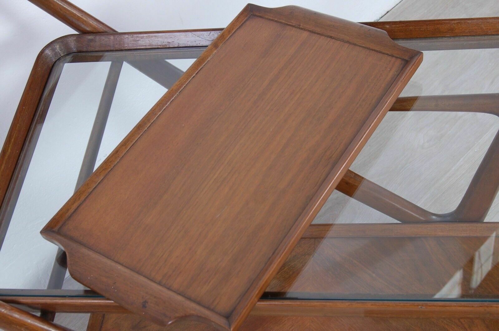 900.0 Cesare Lacca For Cassina Bar Trolley With Beech Wood Design From The 1950s photo