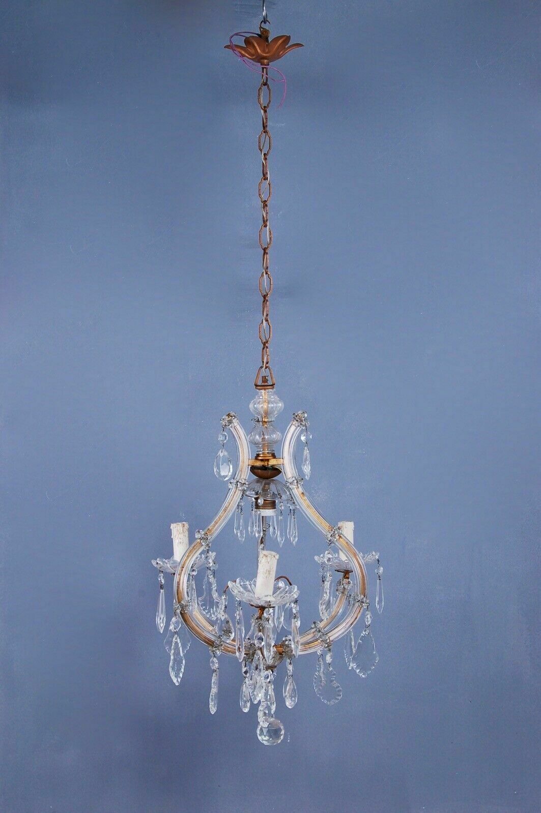 Maria Teresa Style Chandelier, Originates From The 30s And 40s, Modern Art Made In Italy