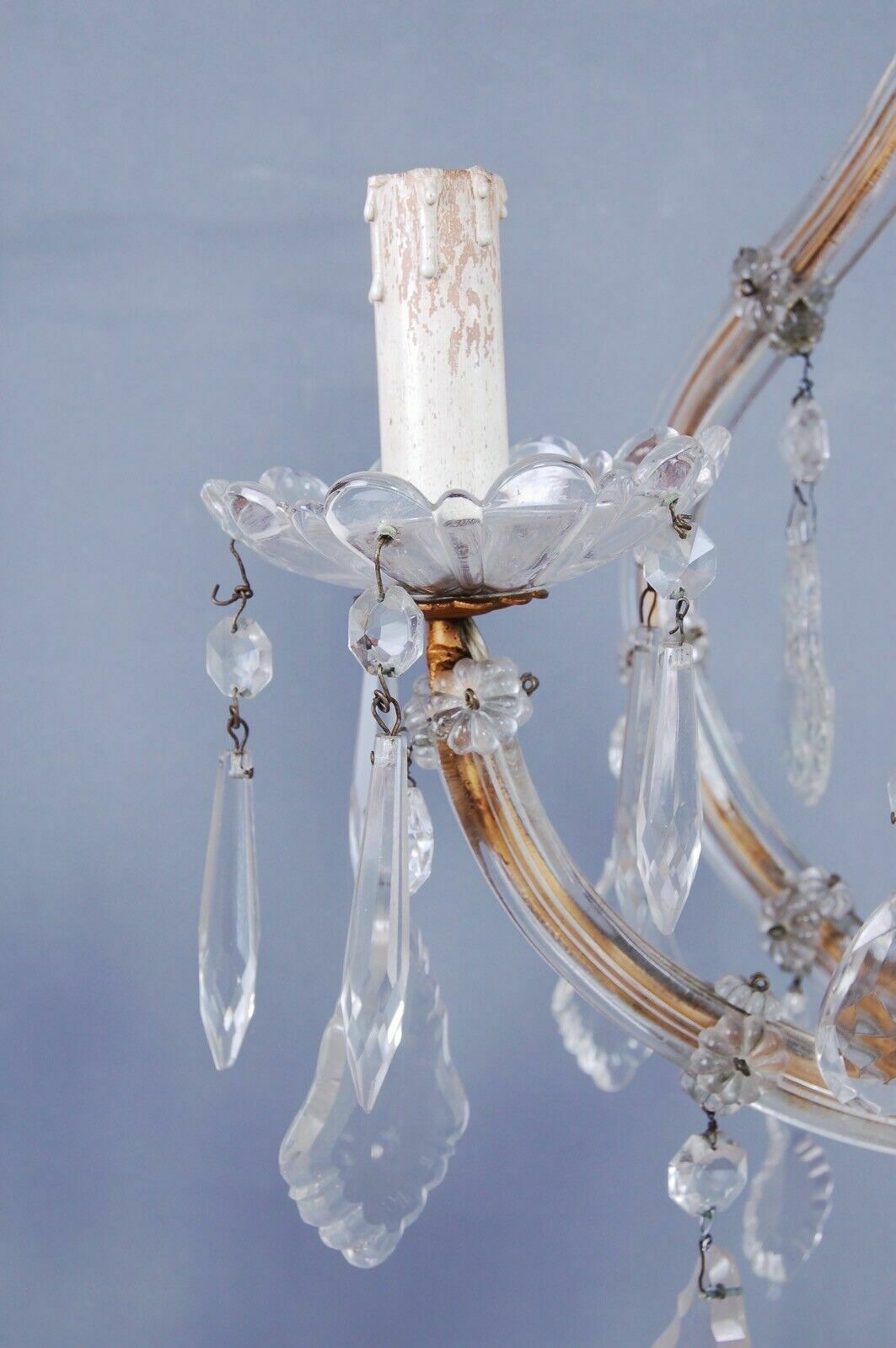 Maria Teresa Style Chandelier, Originates From The 30s And 40s, Modern Art Made In Italy photo vintage