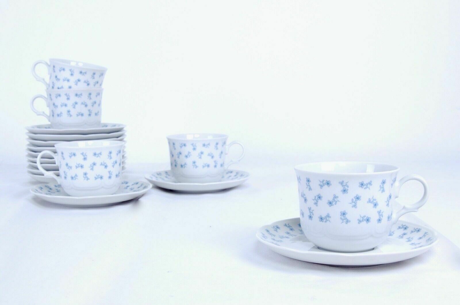 photo furniture Seltmann Weiden Bavaria 43446 Porcelain Tea Coffee Service Blue Floral Decoration