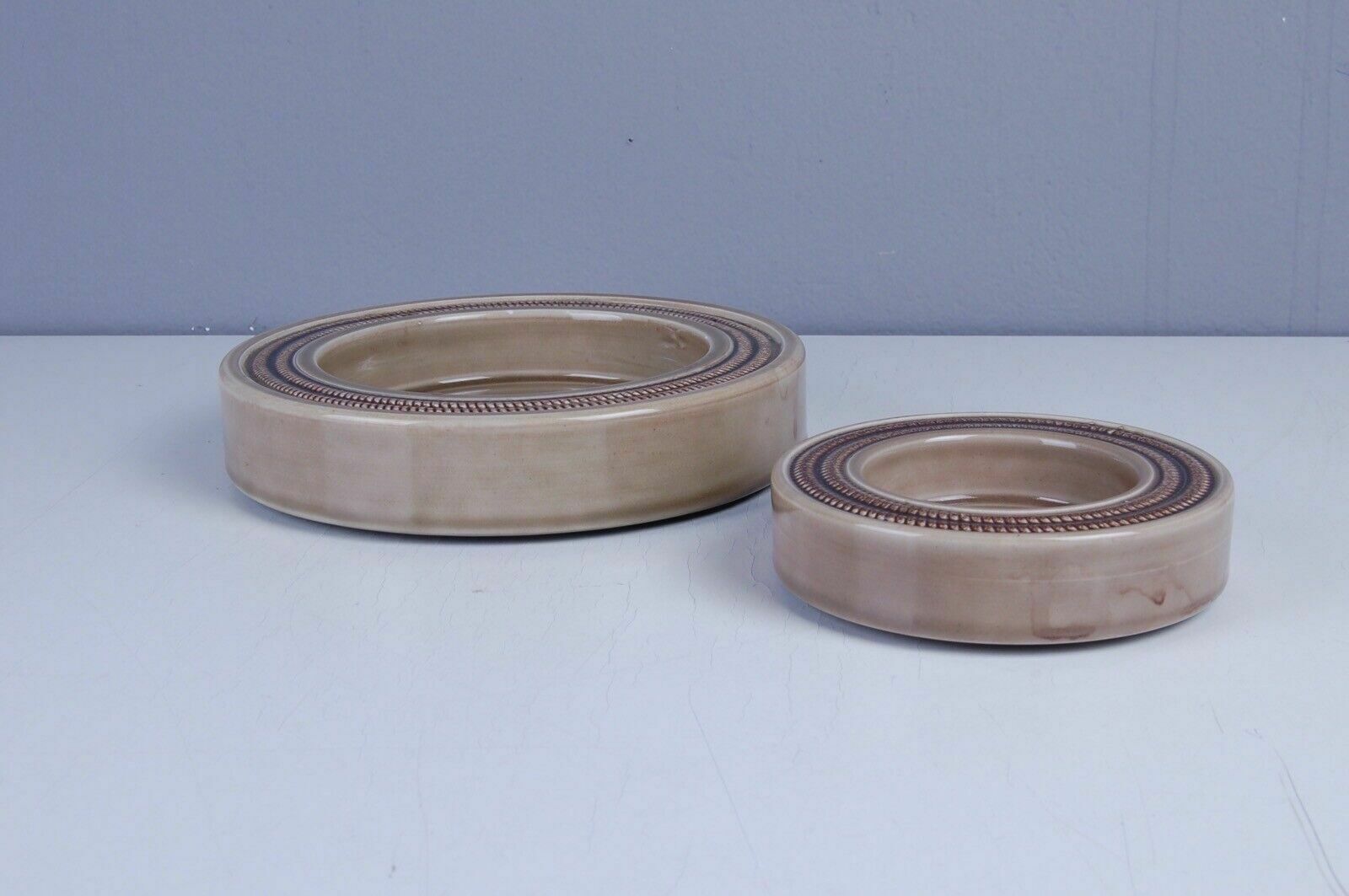 Ceramica Baldelli Italia Pair Of 70s Design Ashtrays, Round Pocket Emptier photo Home Decor