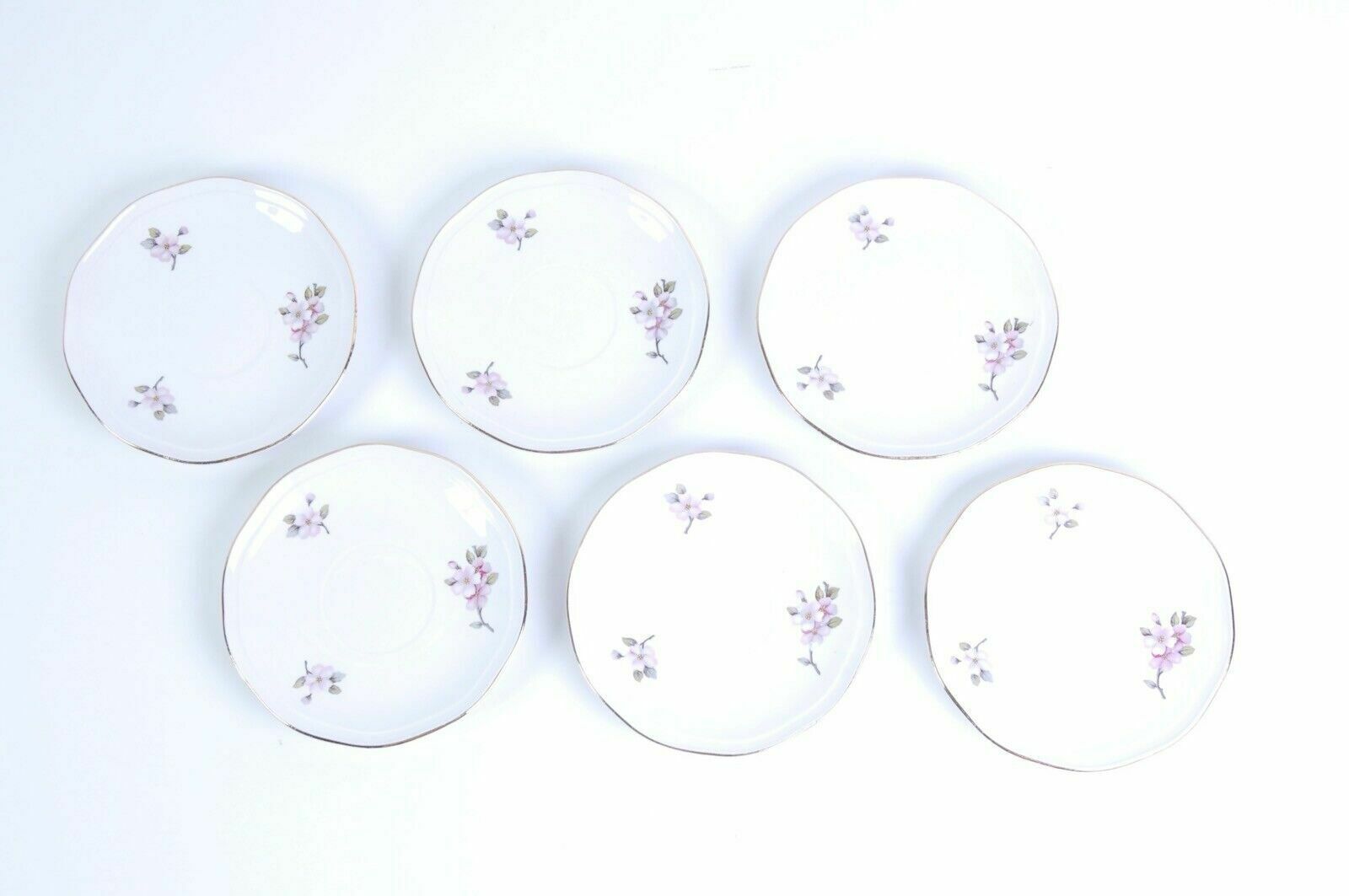 photo furniture Laveno Ceramic Tea Coffee Service 6 People With Peach Blossom Teapot From The 1950s