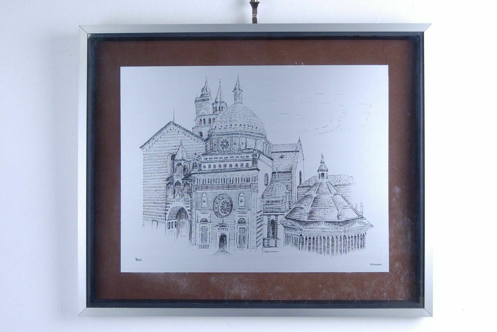 Erio Truzzi Im Screenprint Bergamo 2 Screenprints S Maria Maggiore Cappella Colleon