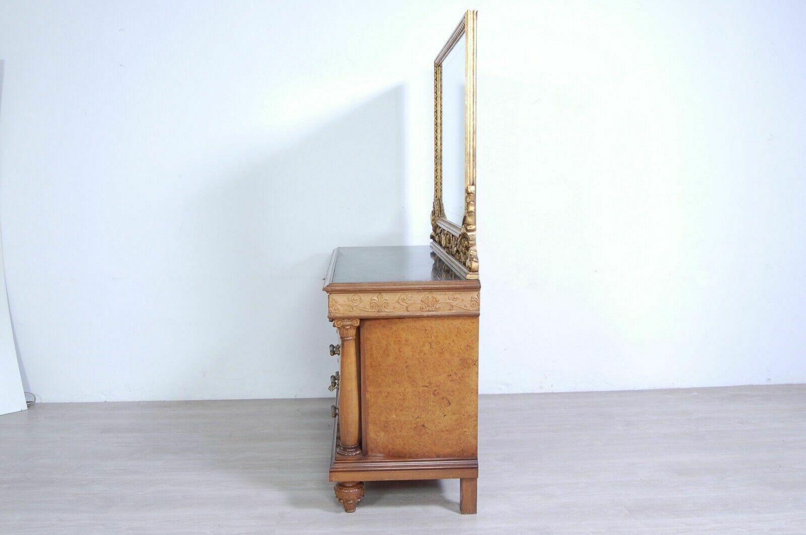 photo for sale Liberty Chest Of Drawers Large Chest Of Drawers Gilt Frame Mirror Green Marble Top