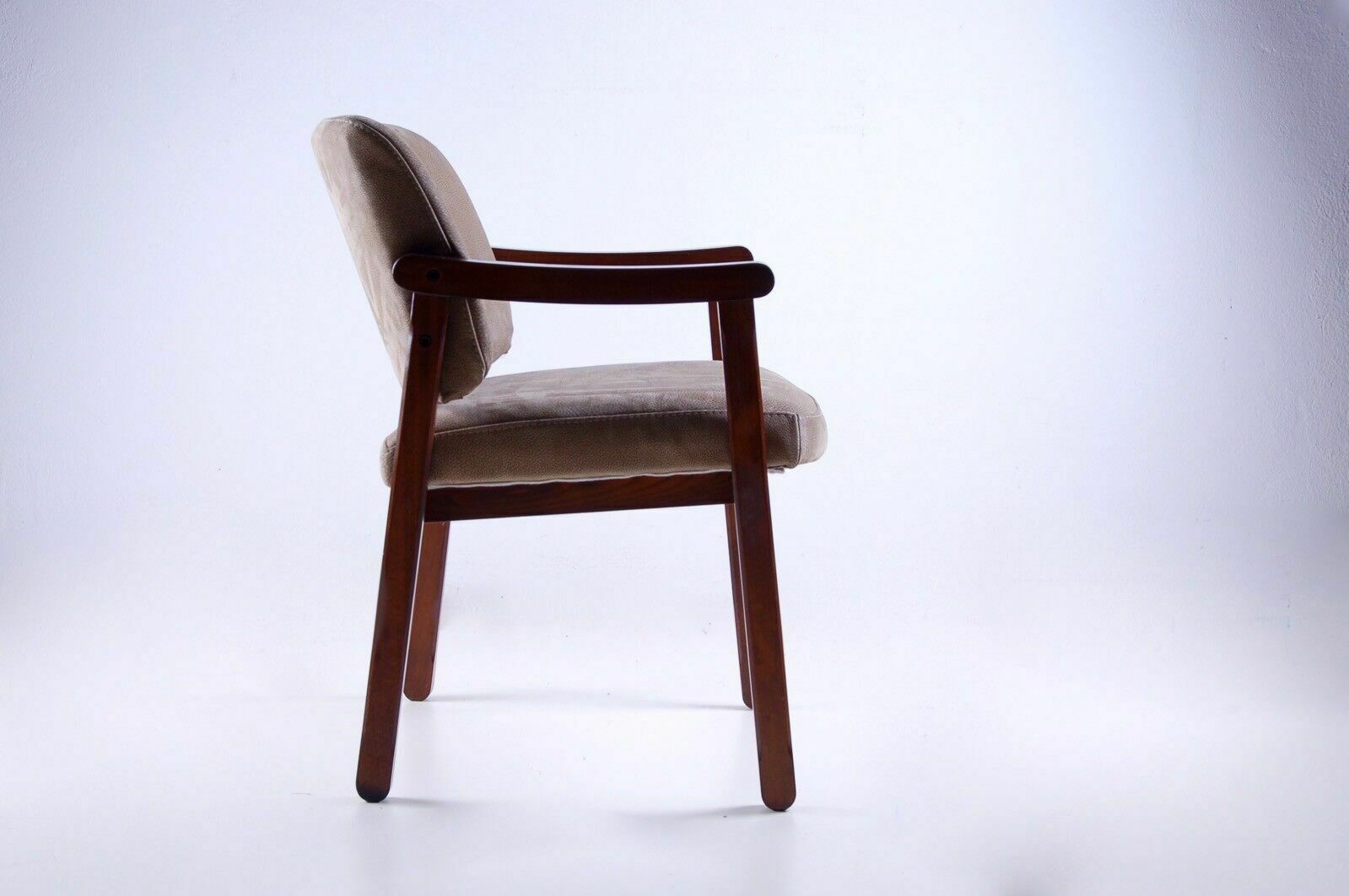 1950s Armchair Just Reupholstered In Leather. photo for sale