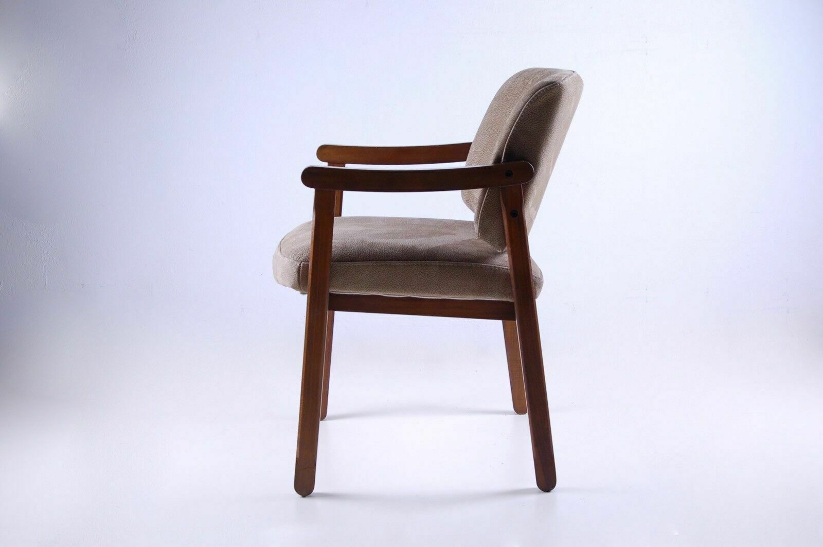 1950s Armchair Just Reupholstered In Leather. photo 263.0