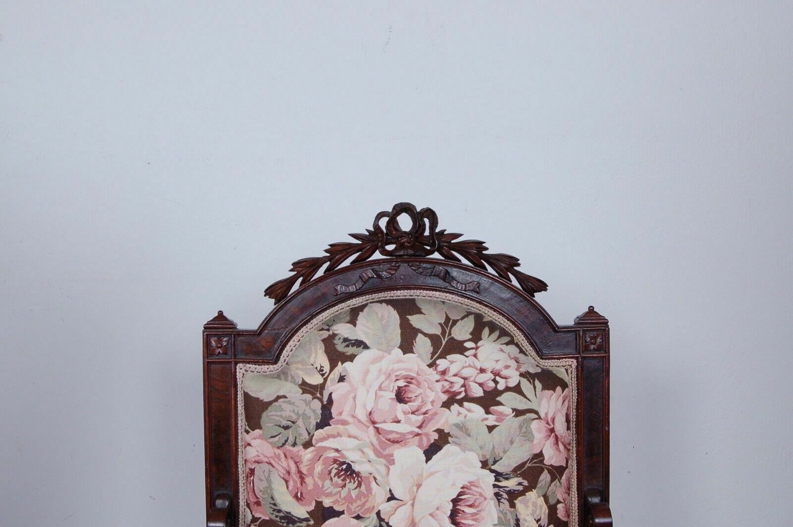 Umbertina Armchair In Mahogany, Original From The End Of The 19th Century. photo furniture