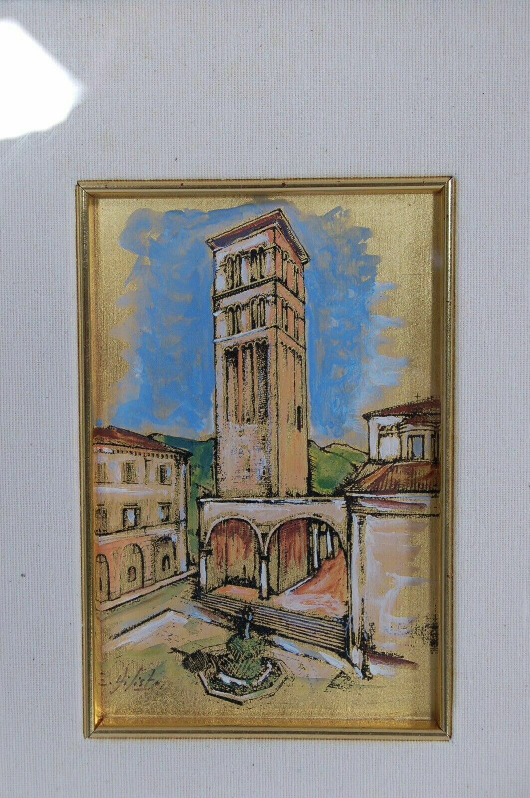 Enrico Di Sisto Picture Painted On Gold Leaf Rieti Cathedral Edition 4 Of 99 photo furniture