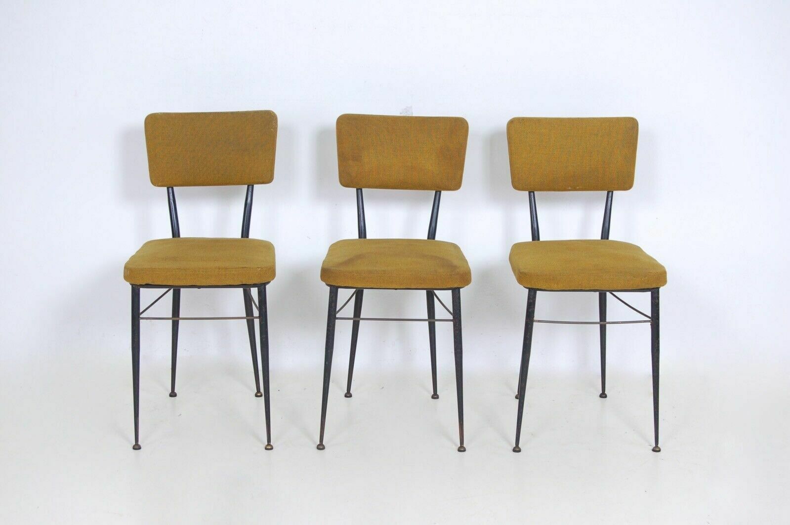 3 50s Design Chairs, Vintage Furnishing Accessory, Iron Chair, Events. Sittings photo for sale