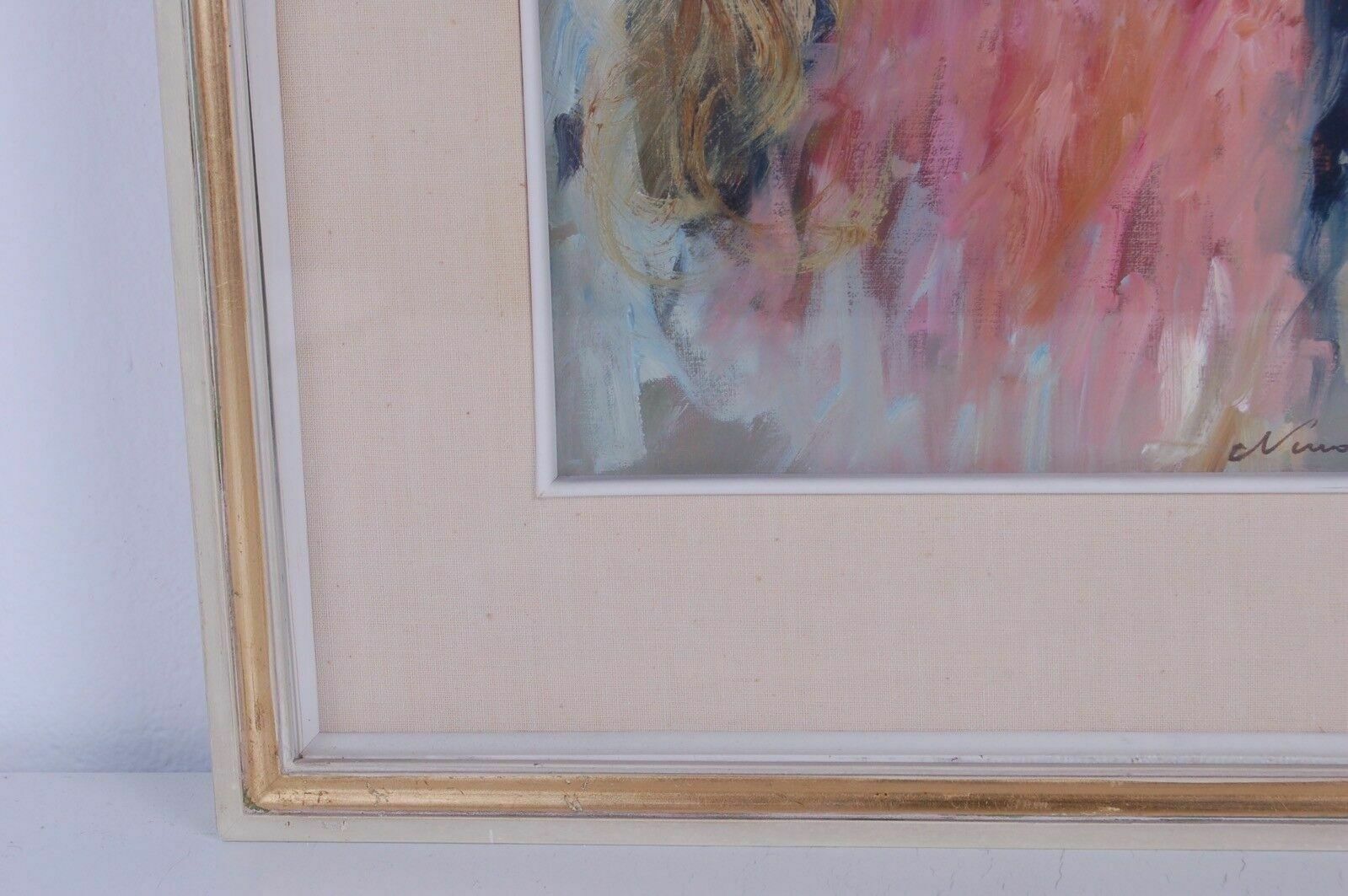 Nino Salvadori Esposito Painting, Oil Painting On Canvas. With Frame photo for sale